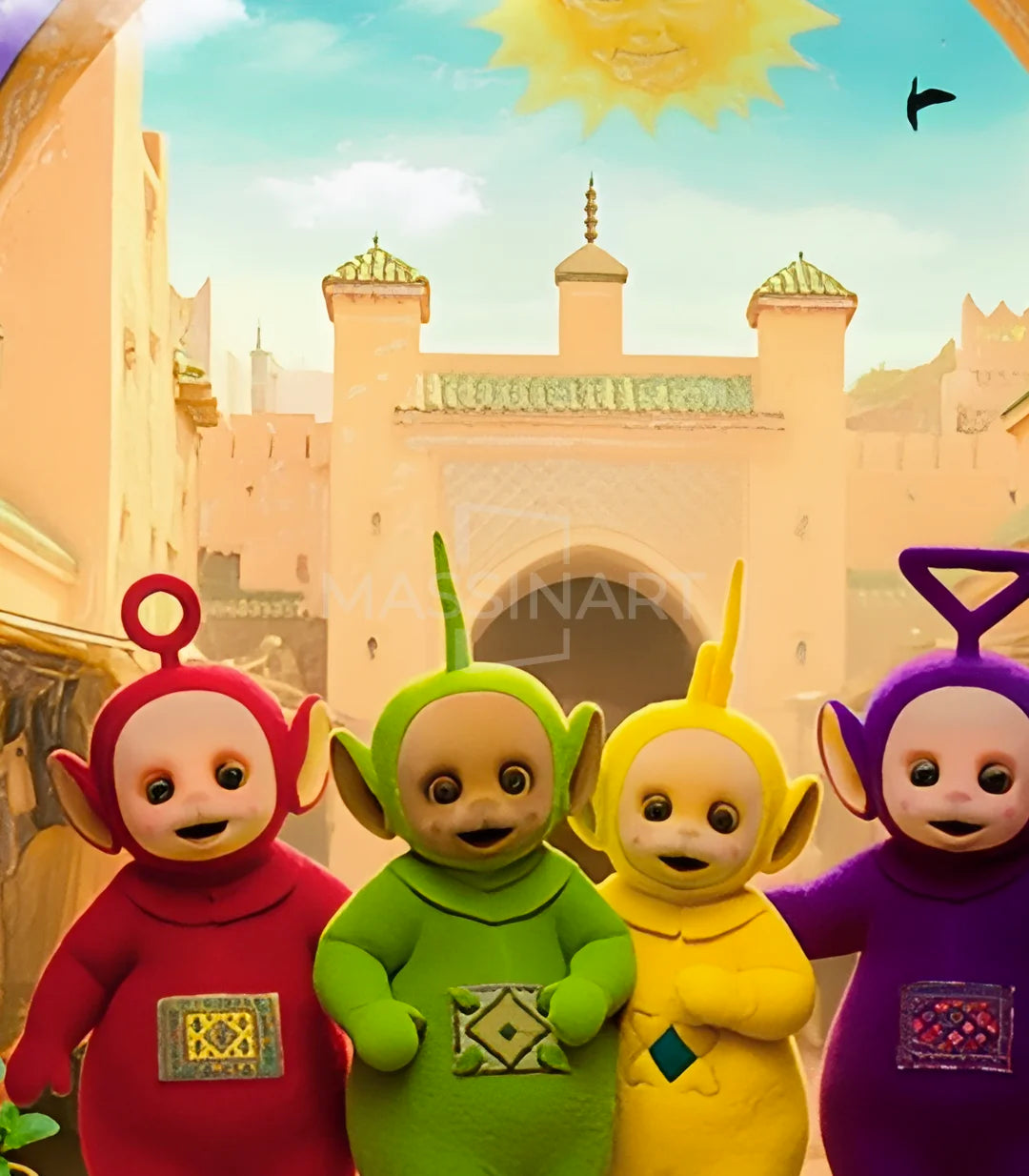 Teletubiiiies - signé par l'artiste Kawtar BRZ.